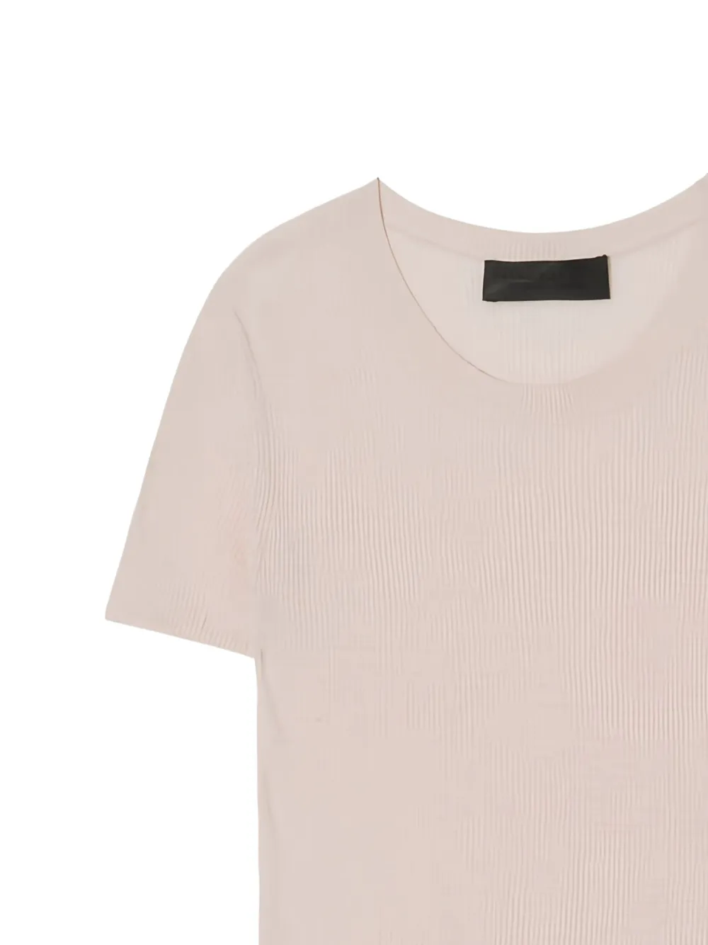 Nili Lotan Hettie geribbeld T-shirt met ronde hals - Beige