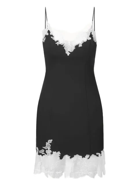 STAUD Nadia lace-trim mini dress