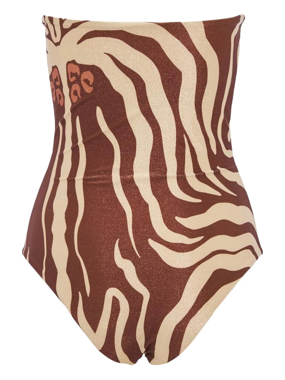 Johanna Ortiz zebra-print strapless swimsuit | One-Pieces | Image 2