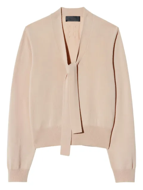 Nili Lotan ribbed tie-neck sweater