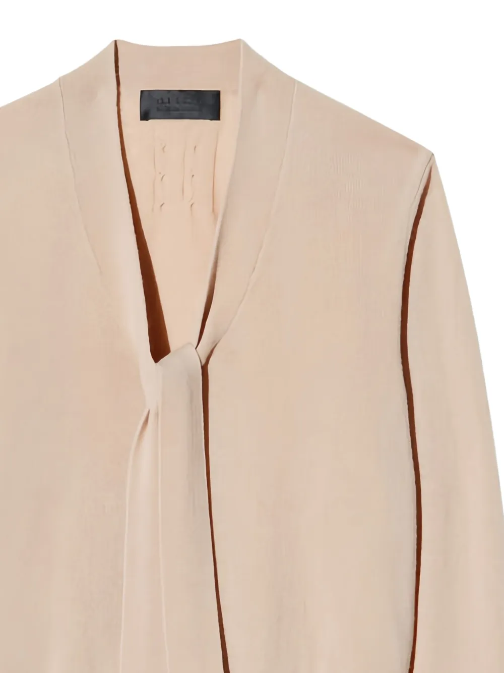 Nili Lotan ribbed tie-neck sweater | Knitted Sweaters | Image 2
