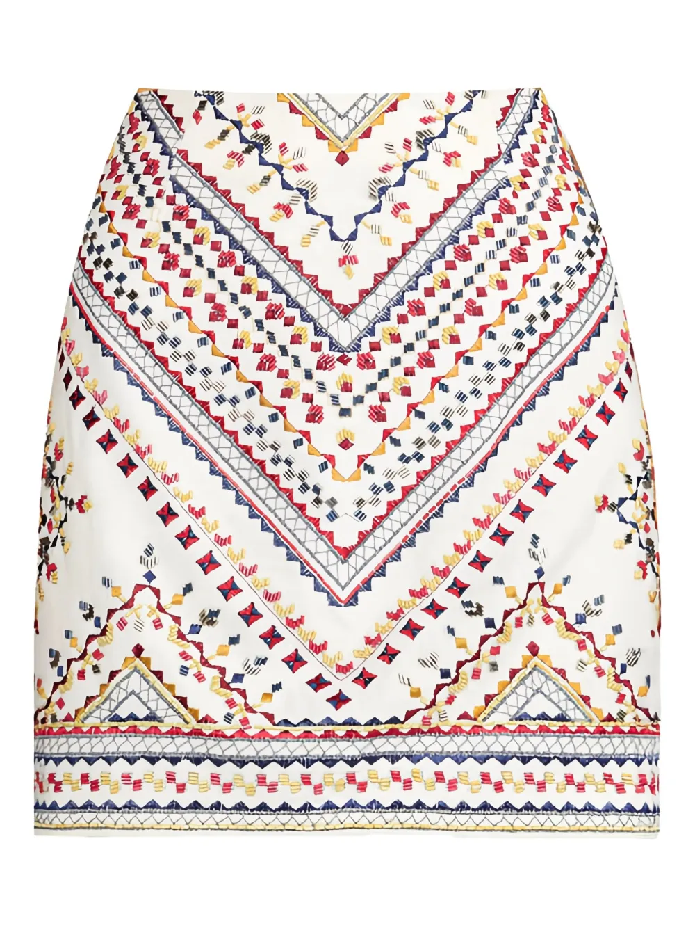 Christy Lynn Kairi Embroidered Mini Skirt In White