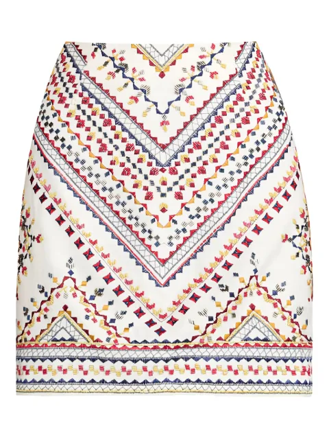 Christy Lynn Kairi embroidered mini skirt