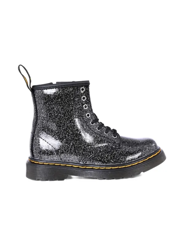 Dr.Martens FLAMING GLITTER ラメブーツ Dr Martens Red Glitter Combat Boots Pascal Flame 1460 UK 4
