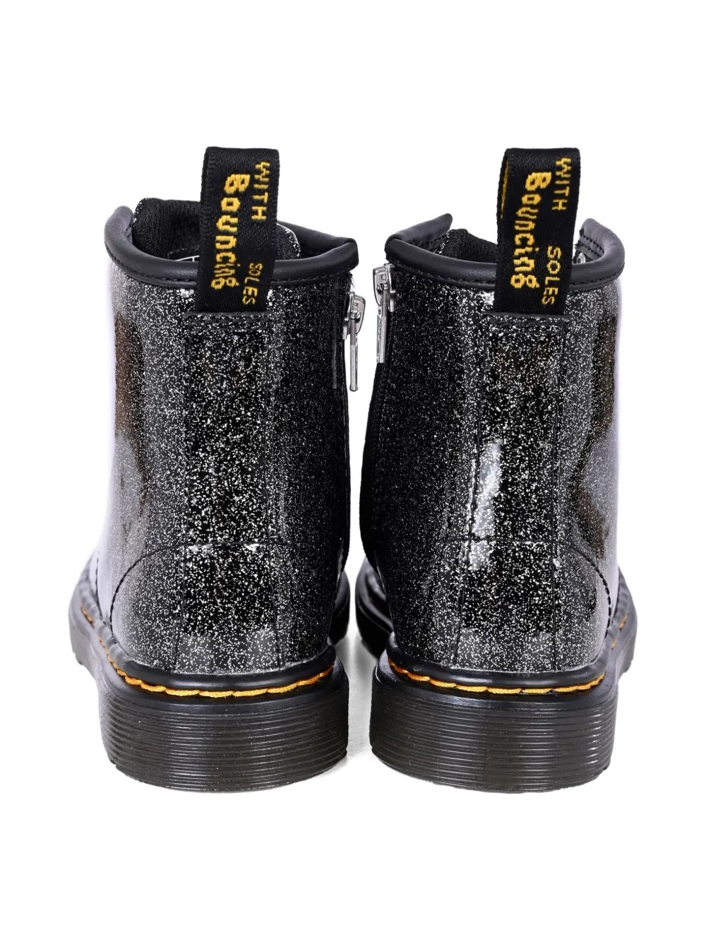 Dr. Martens Kids glitter-effect boots Black