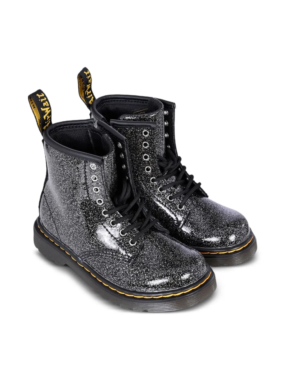 Dr. Martens' Kids' Glitter-effect Boots In Black