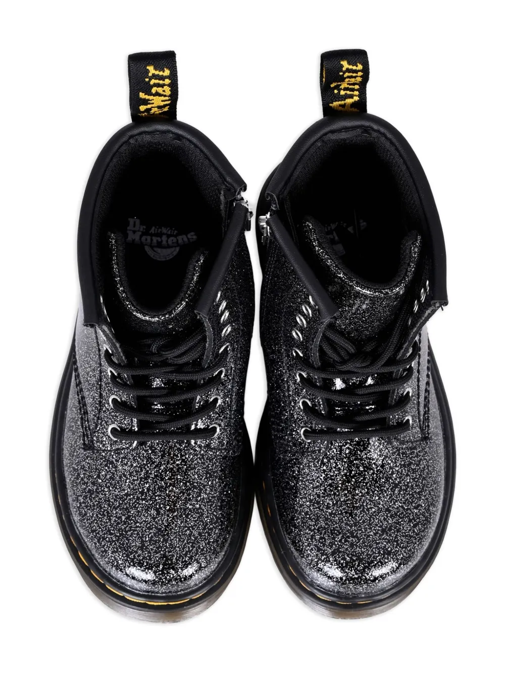 Dr. Martens Kids glitter-effect boots Black