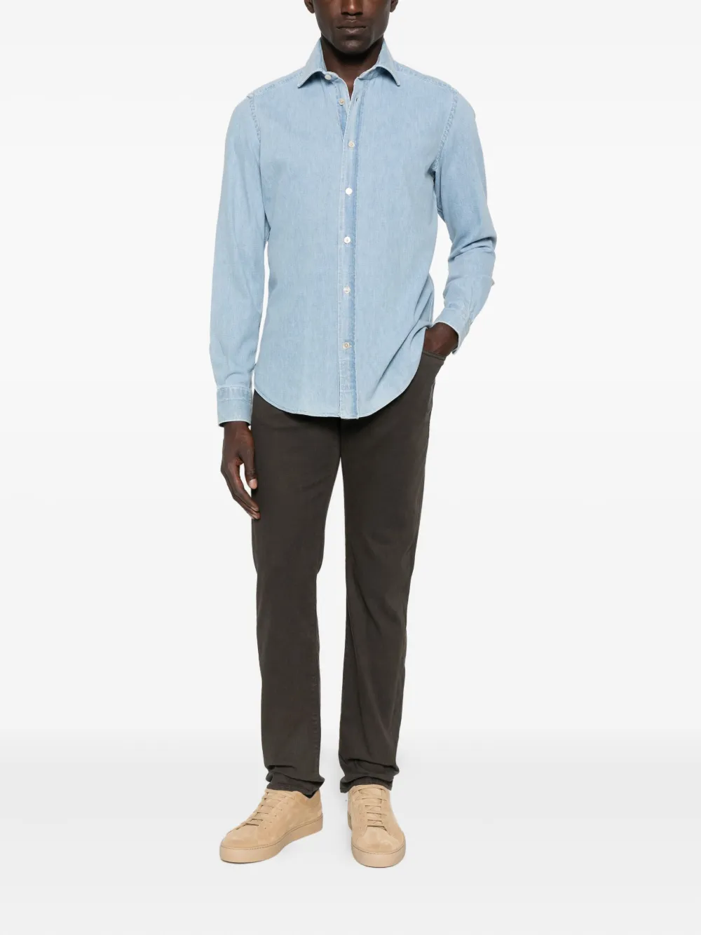 FRAME mid-rise slim-fit jeans - Bruin