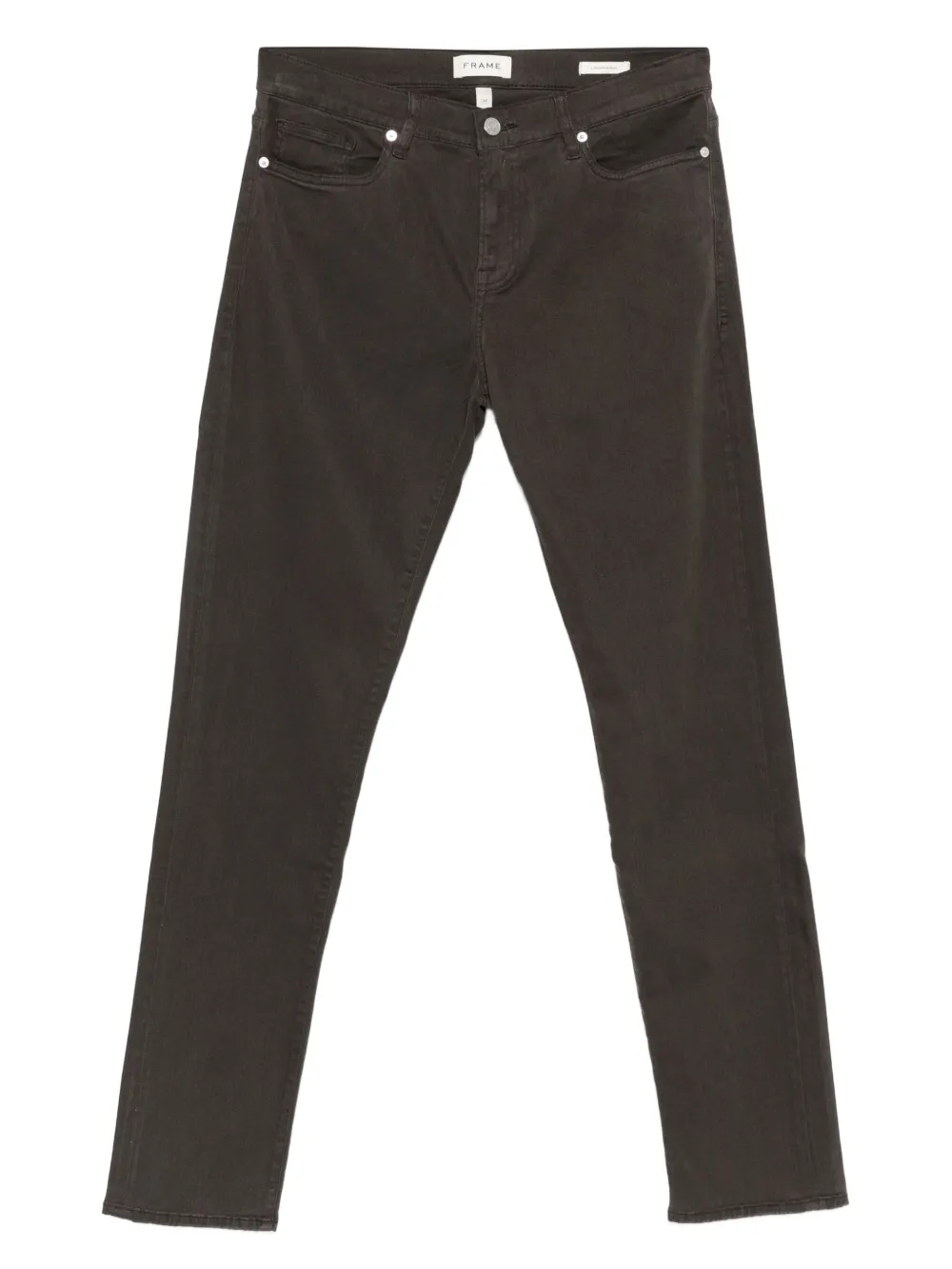 FRAME Slim-fit mid waist jeans Bruin