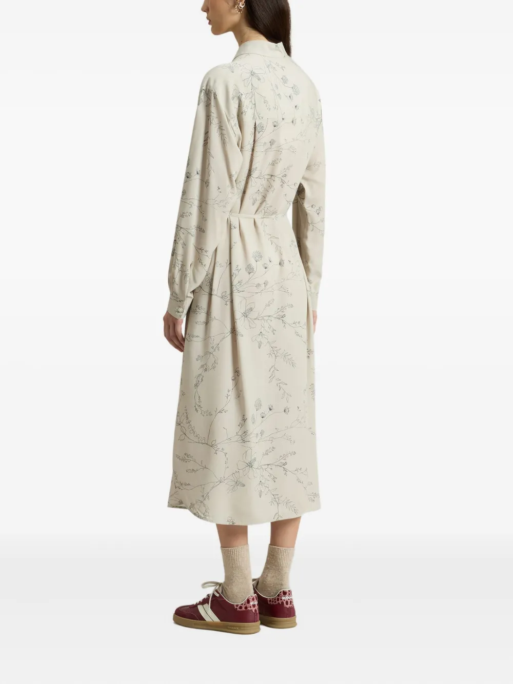 Woolrich Blousejurk met bloemenprint Beige