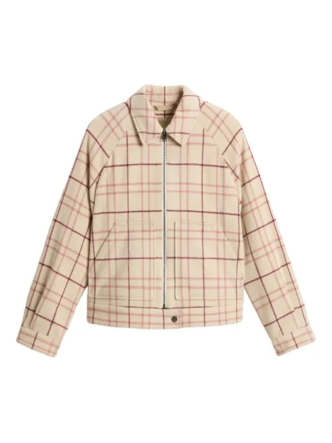 Woolrich top con cierre y motivo de cuadros