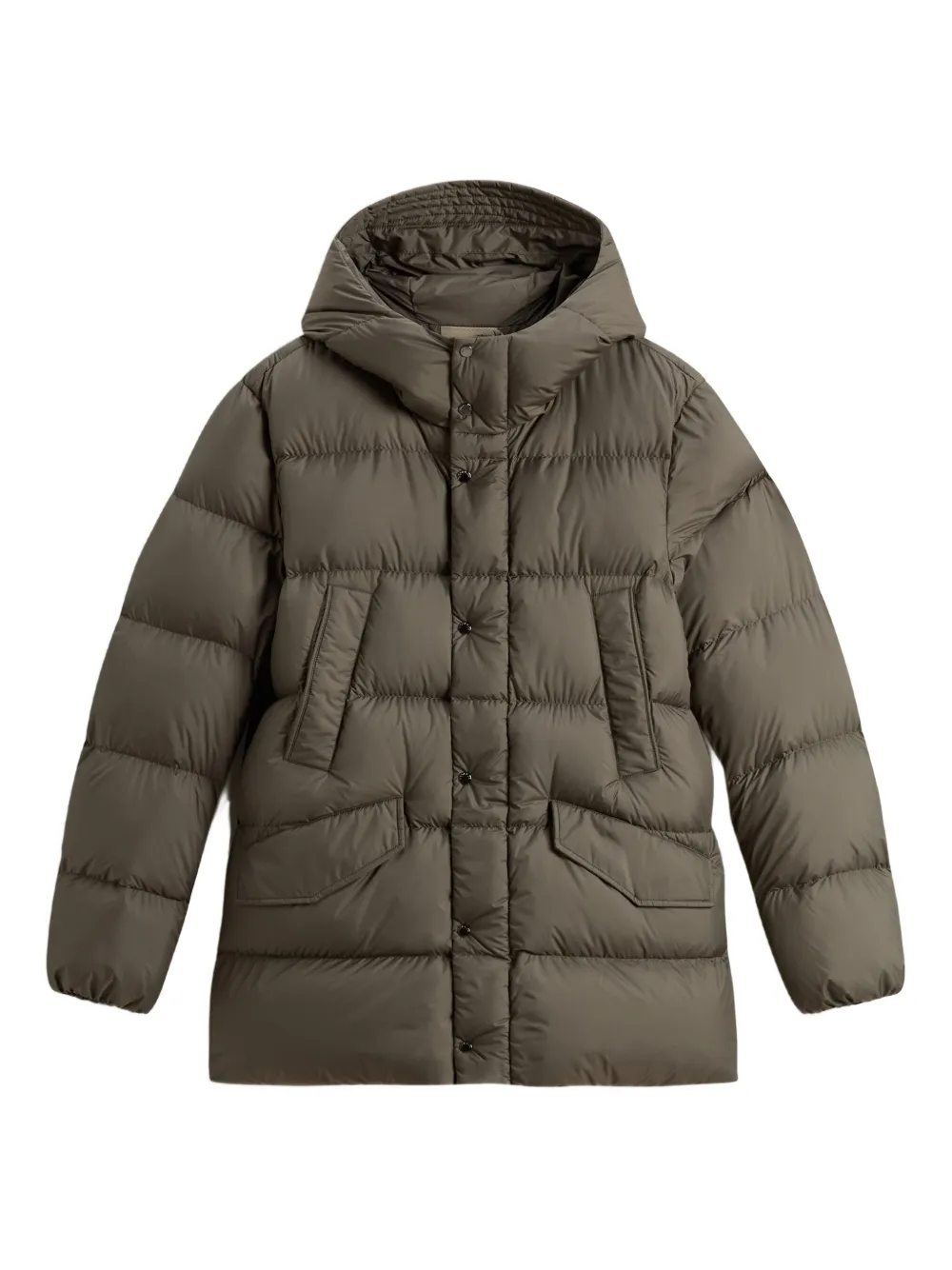 Woolrich hooded quilted parka | Green | Image 1