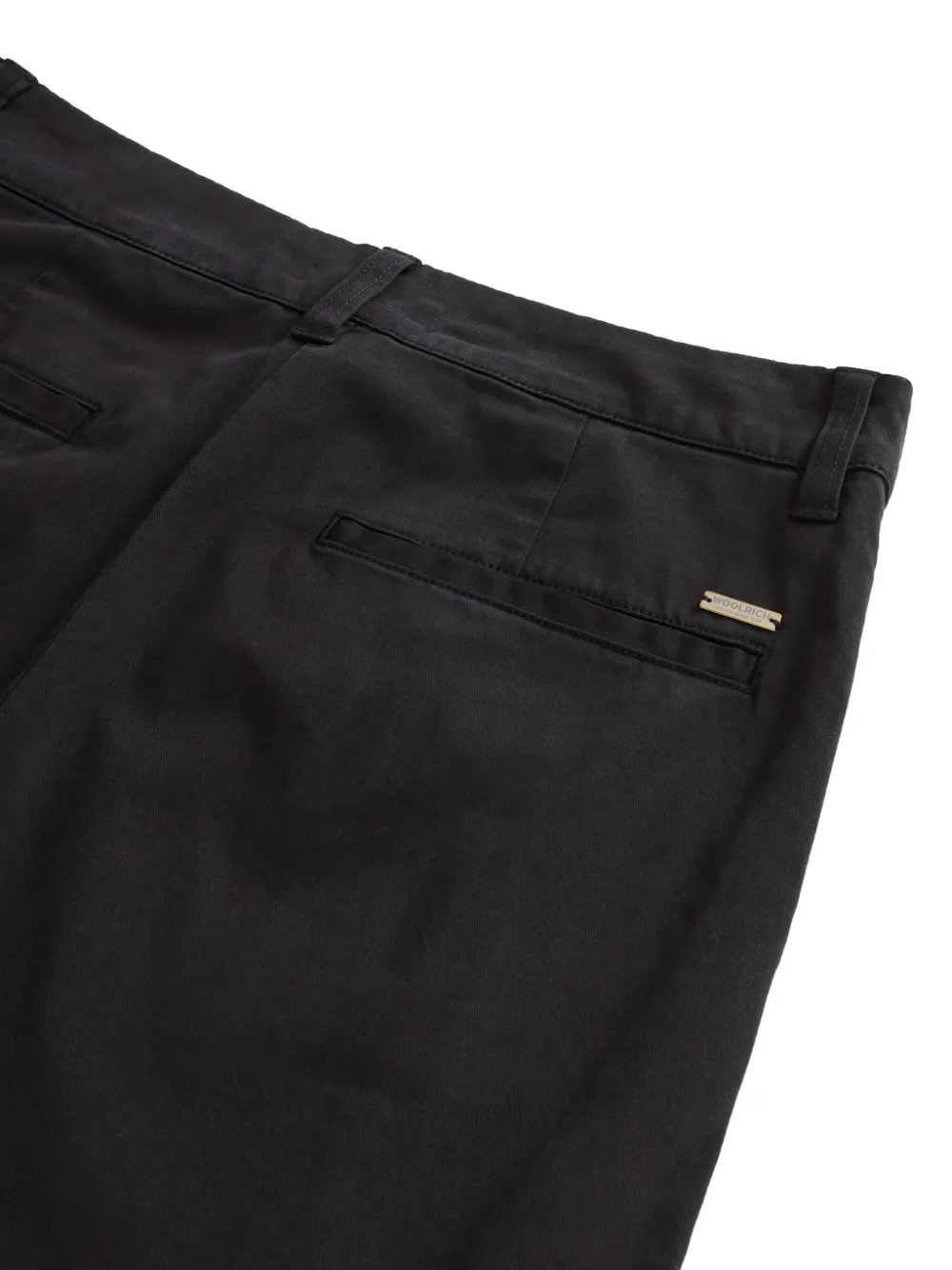 Woolrich Zip-fly Canvas Trousers In Brown