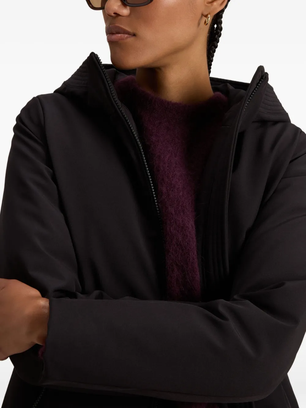 Woolrich Hooded Down Parka In Black