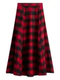 Woolrich check wool skirt - Red