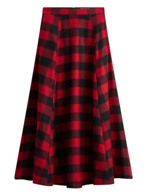 Woolrich check wool skirt