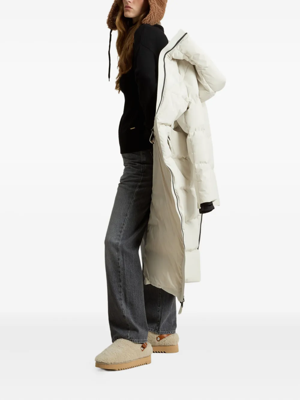 Woolrich GTX coat Wit