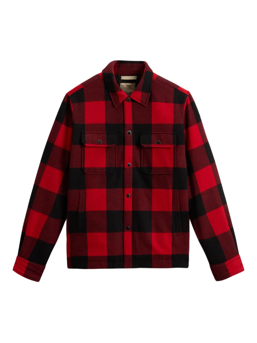 Woolrich check-pattern wool-blend shirt jacket Rood
