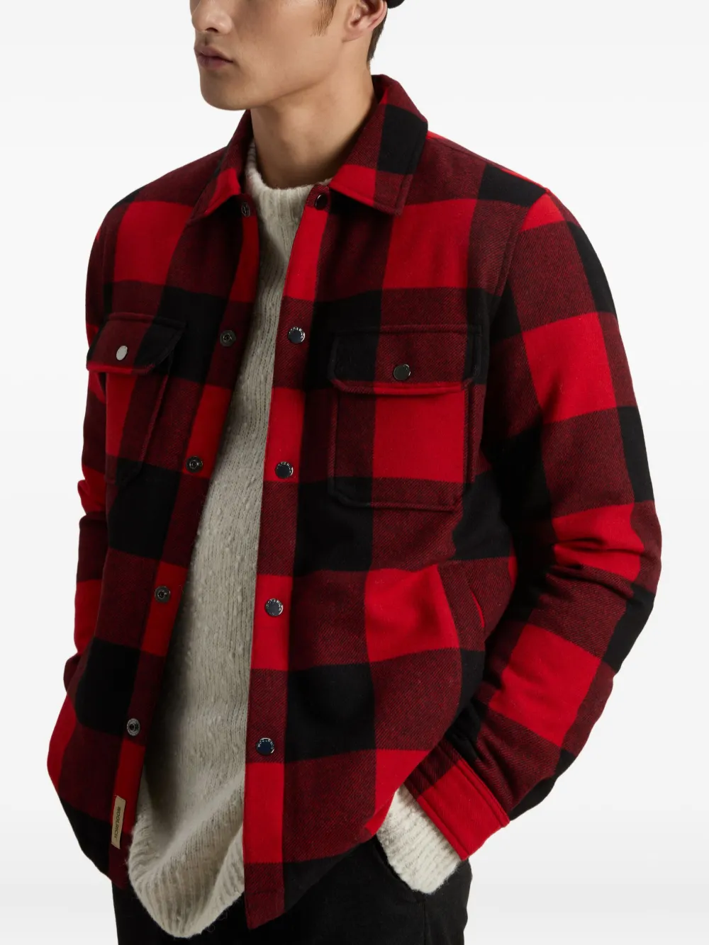 Woolrich Geruit shirtjack Rood