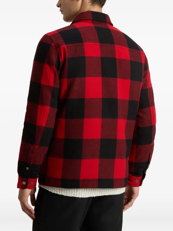 90s usa製 woolrich check wool jacket Woolrich check-pattern wool-blend Shirt Jacket | Red | FARFETCH ZA