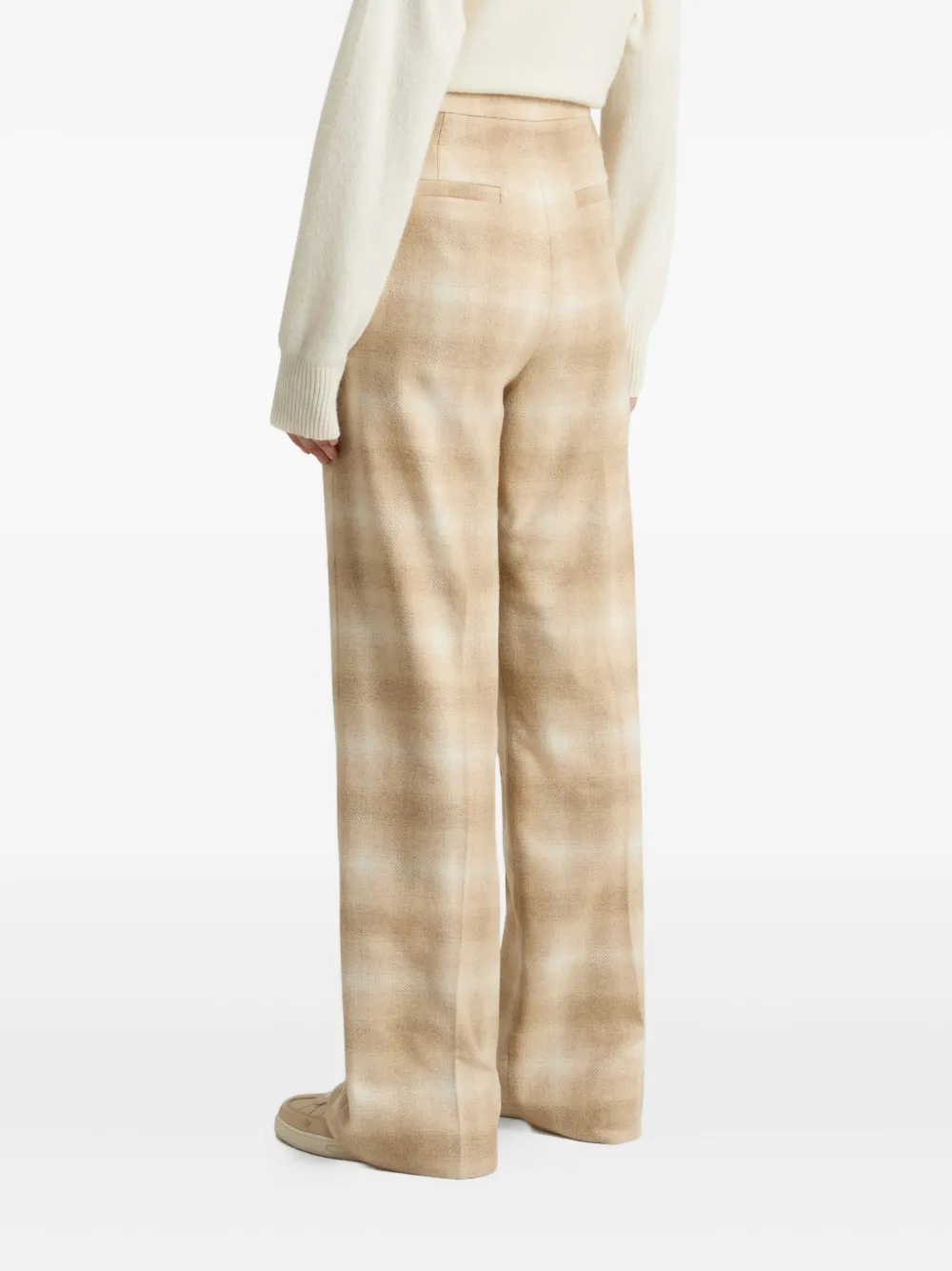 Woolrich Geruite broek Beige