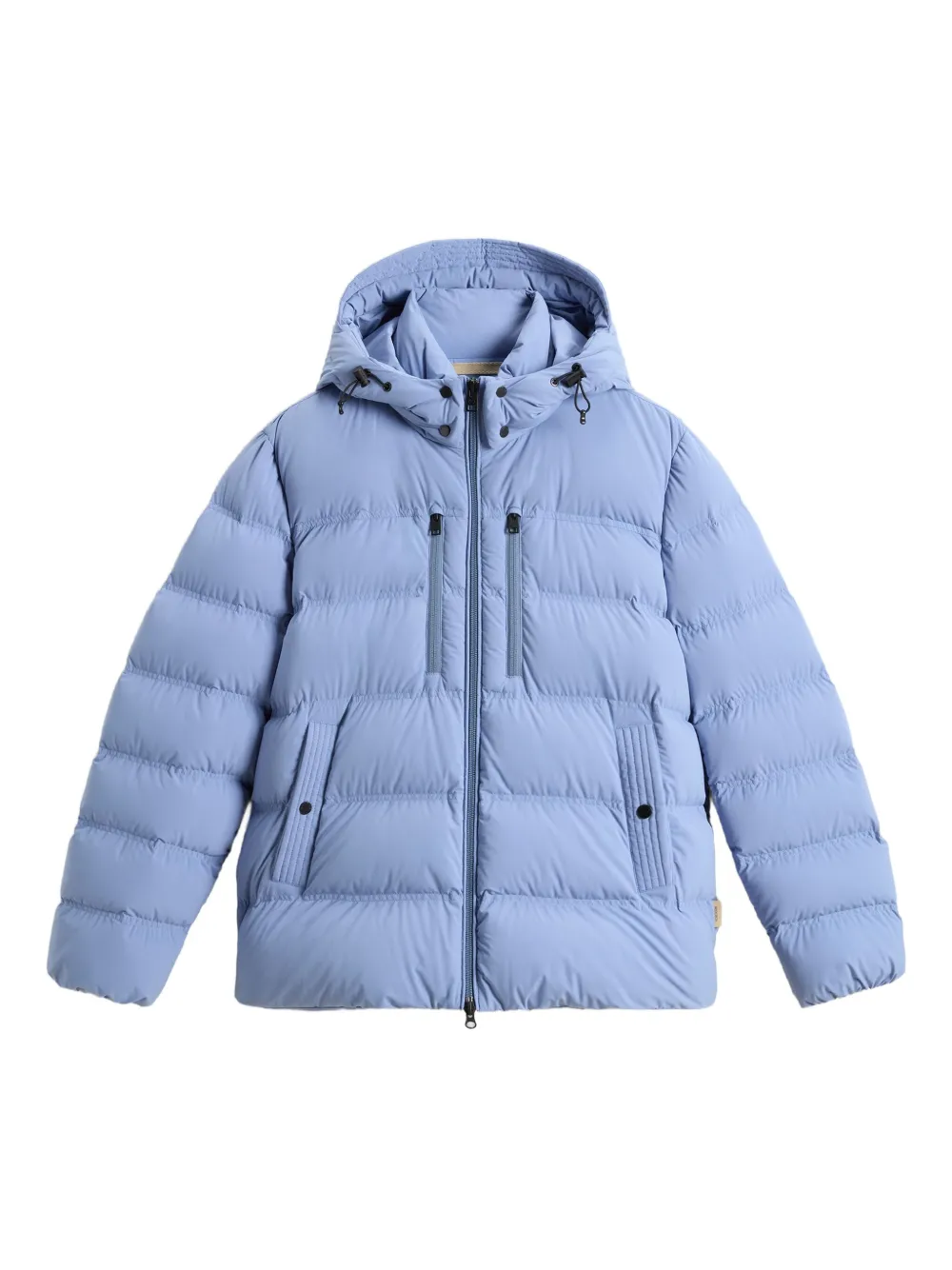 Woolrich stretch hooded puffer jacket Blauw