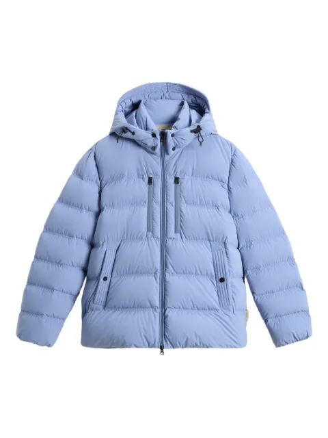 Woolrich stretch hooded puffer jacket