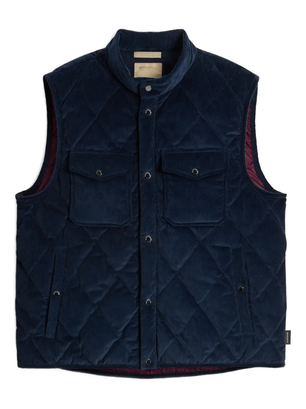 Woolrich quilted corduroy vest | Blue | Image 1