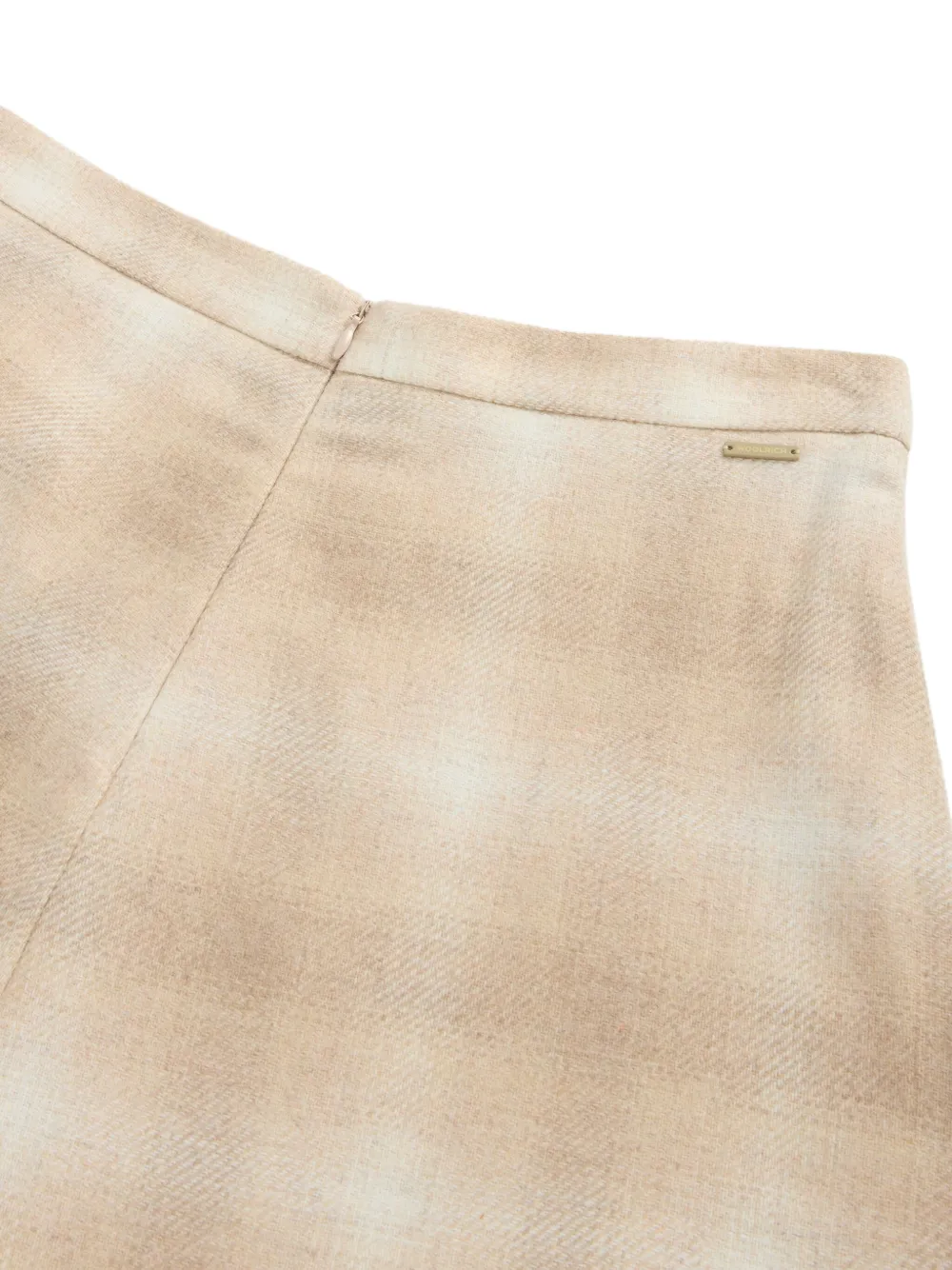 Woolrich Pleated Ombre Skirt In Neutral