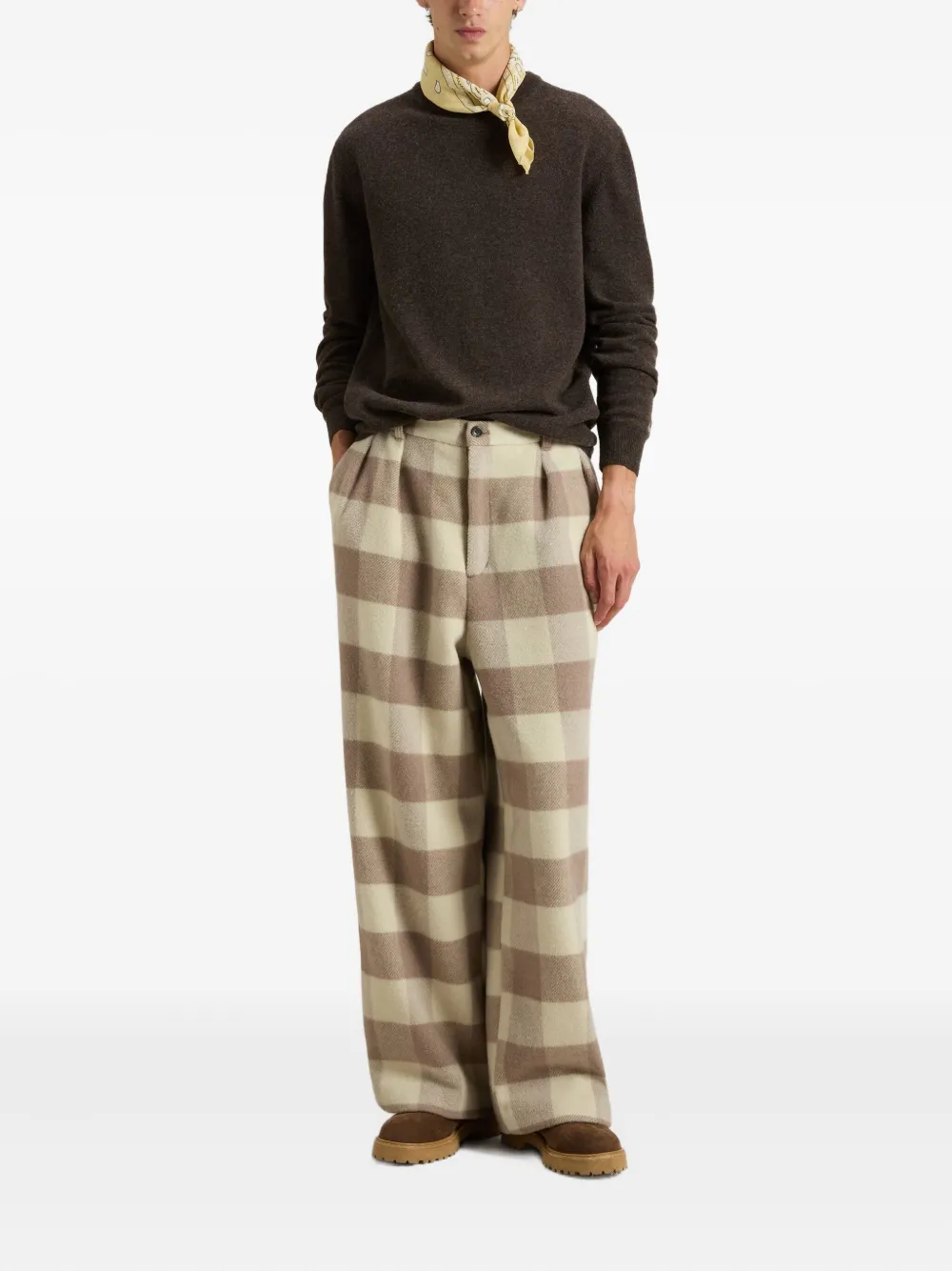 Woolrich Trui met ronde hals - Bruin
