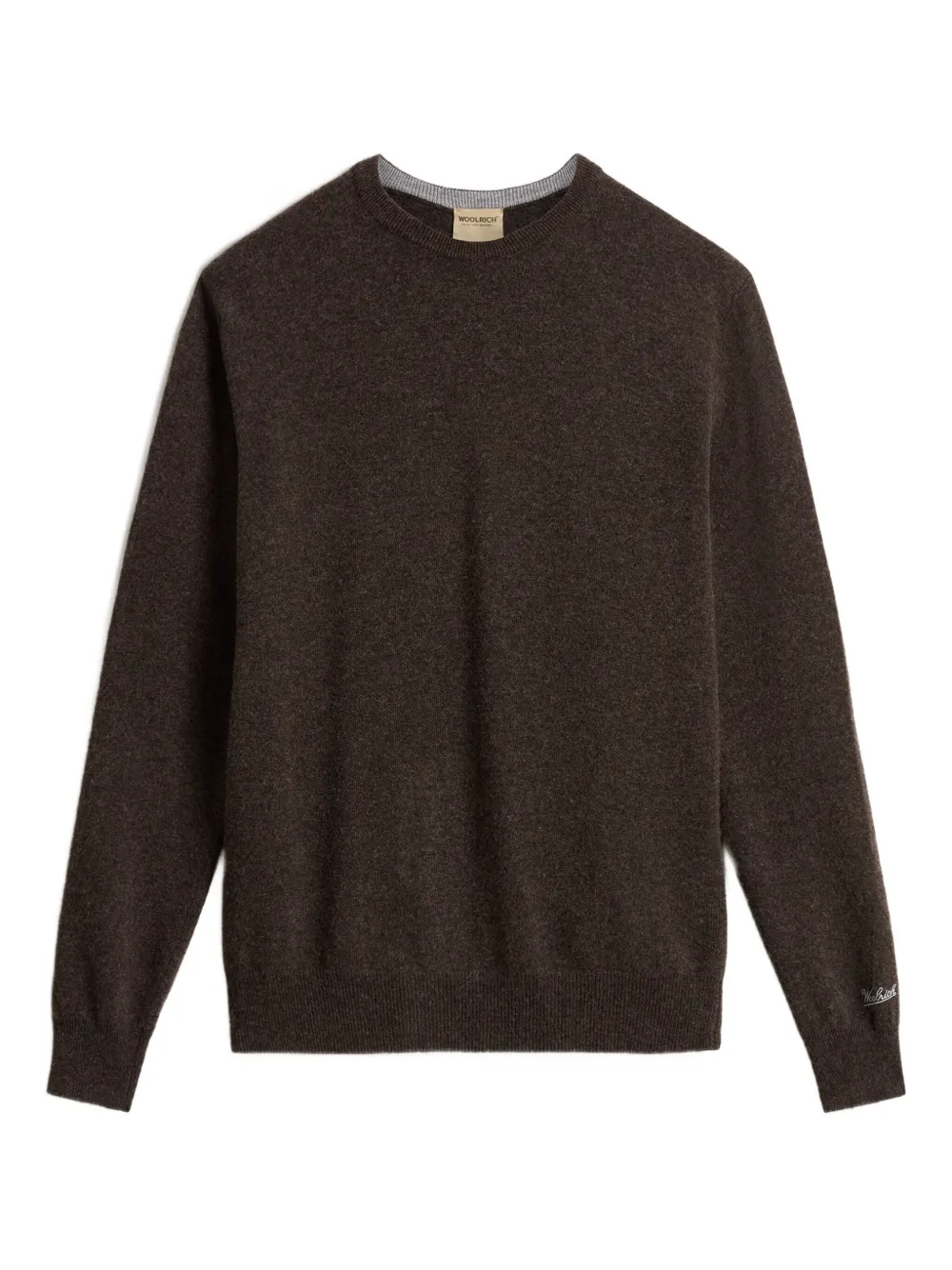 Woolrich Crew-neck Sweater In Brown