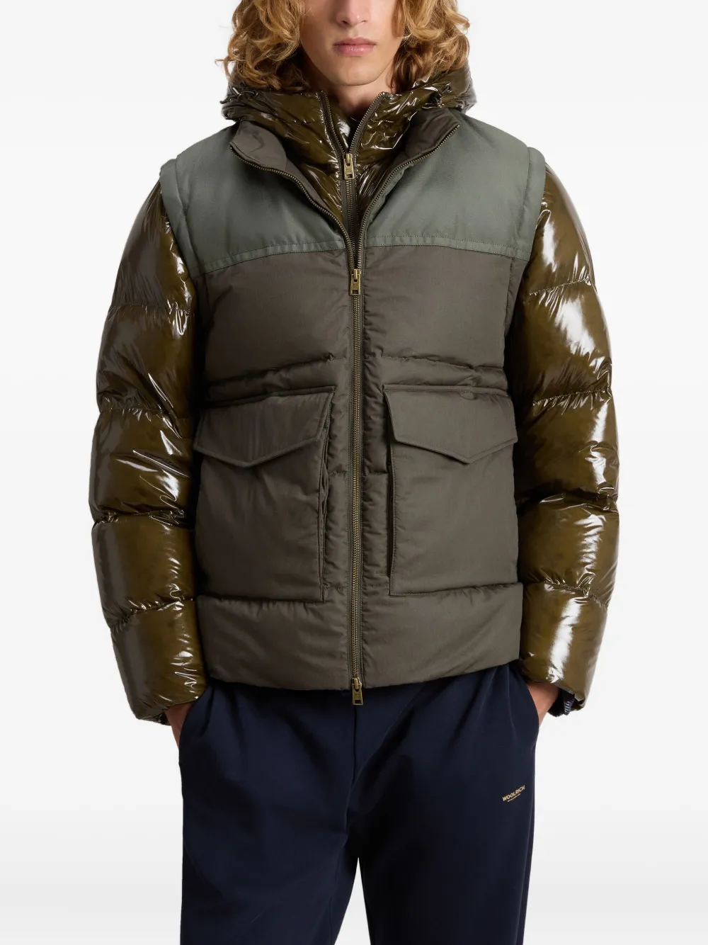 Woolrich Verstelbaar donsjack Groen