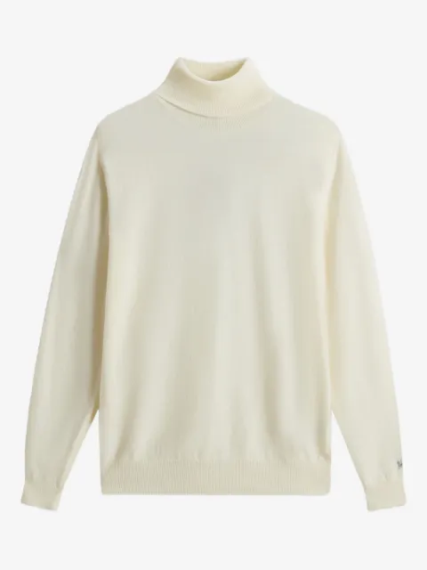 Woolrich embroidered-logo turtleneck sweater