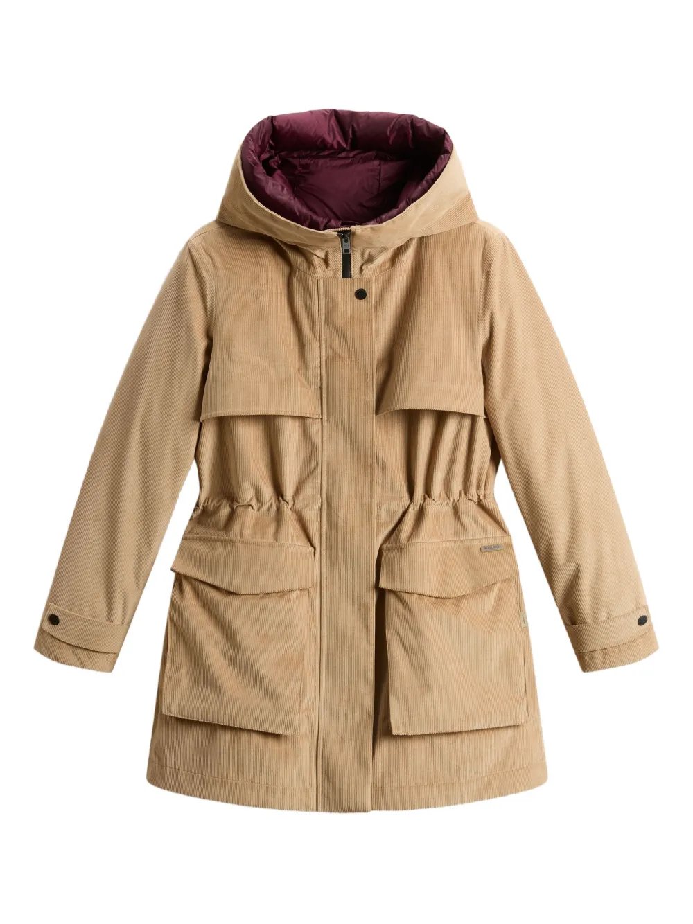 Woolrich Kapuzenparka aus Cord | Nude | Image 1