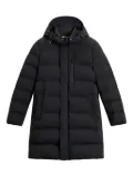 Woolrich Matt stretch hooded puffer coat - Blue