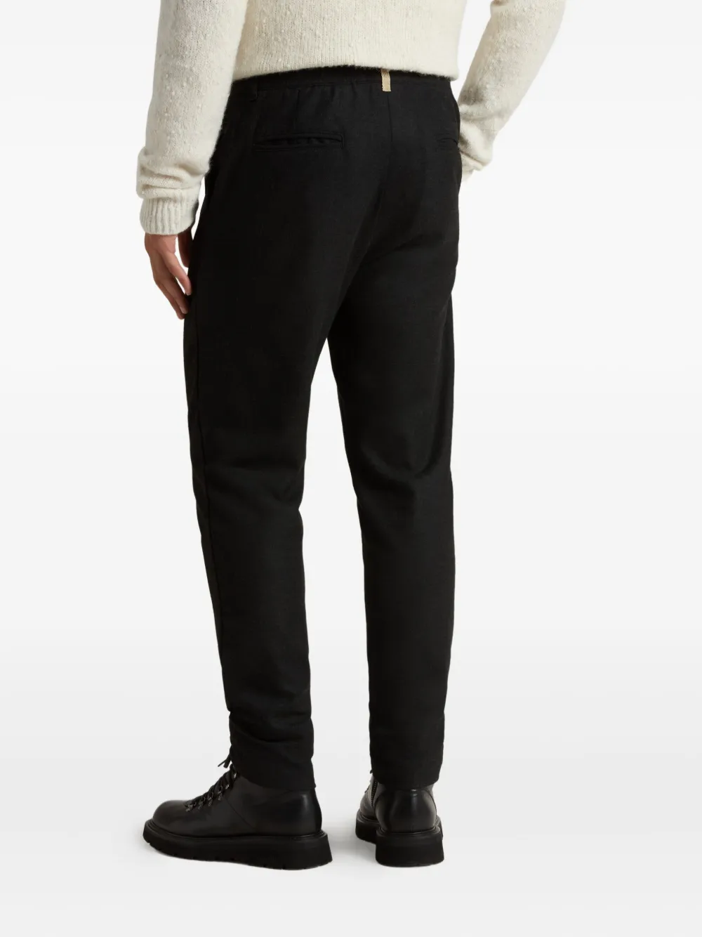 Woolrich Pleated Drawstring Trousers In Blue