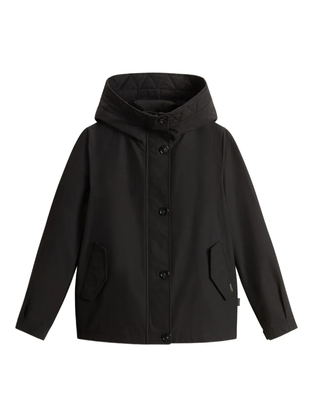 Woolrich quilted hooded jacket | Black | Image 1