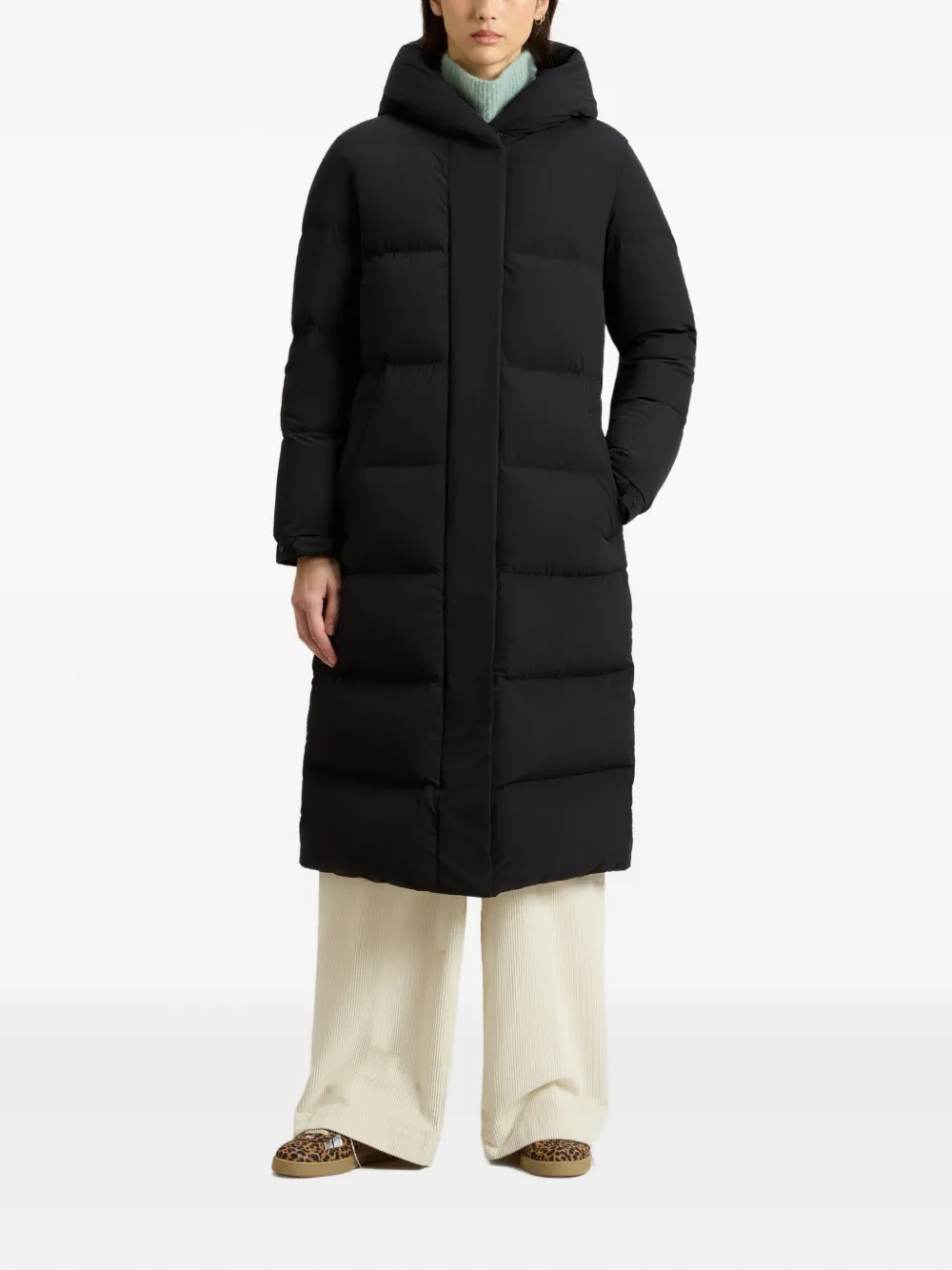 Woolrich Cloud Madison Coat In Black