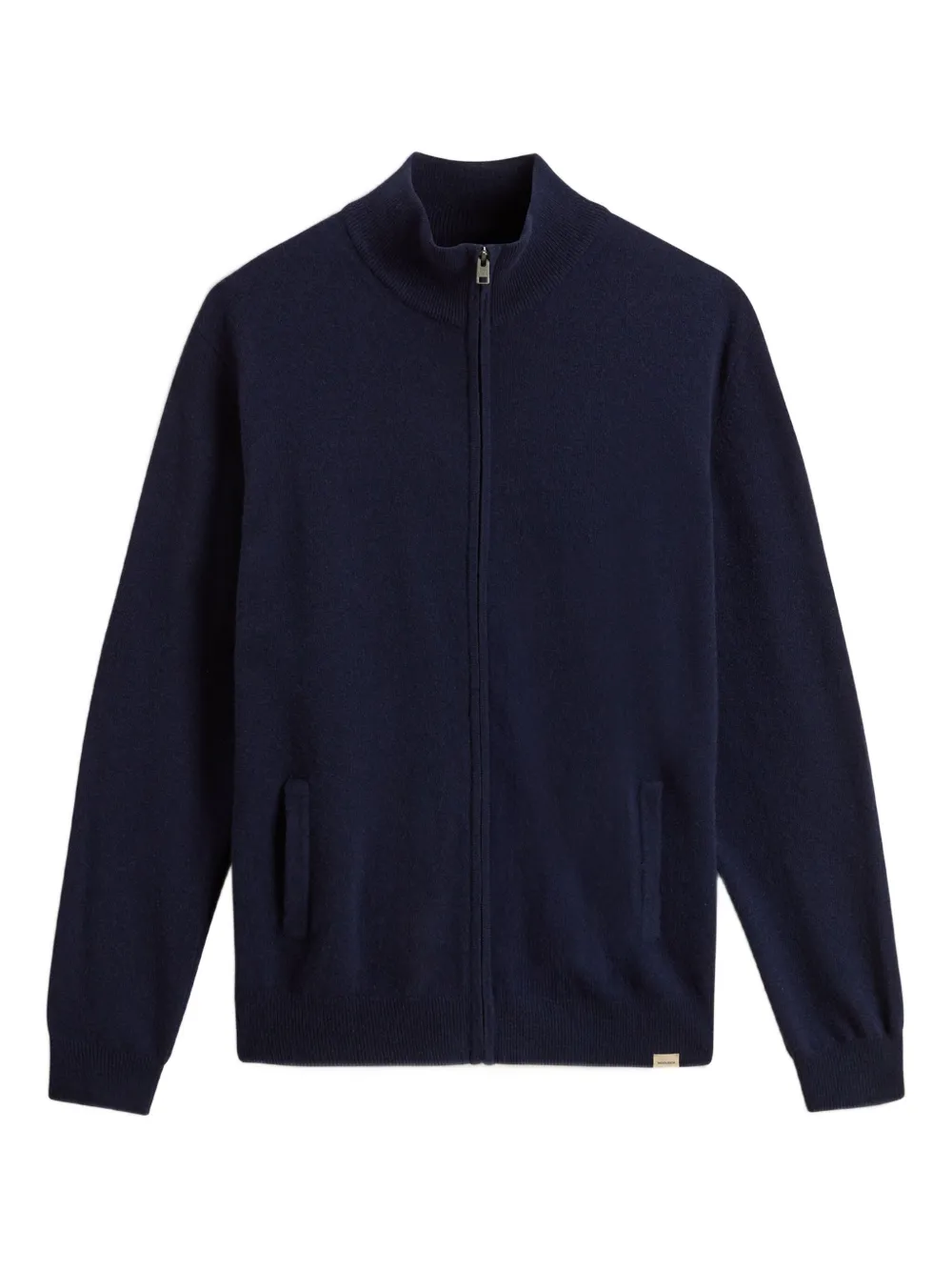 Woolrich Wool Zip-up Cardigan In Blue
