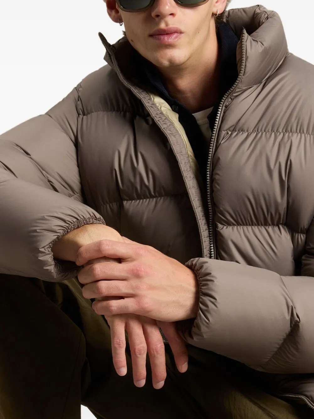 Woolrich quilted high-neck jacket Bruin