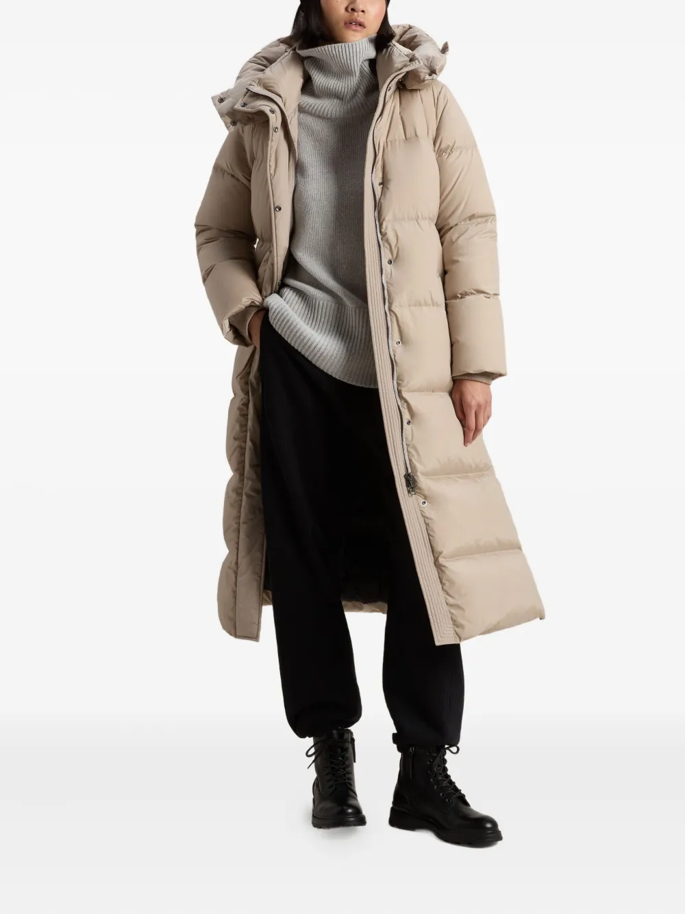 Woolrich Kelly Long gewatteerde jas - Beige
