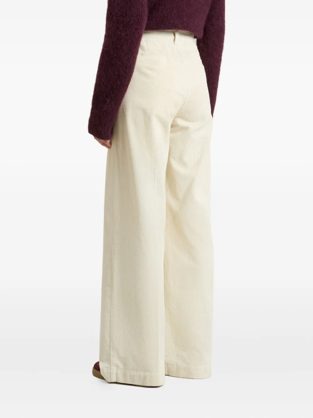 Woolrich Wide-leg Corduroy Pants In Neutral