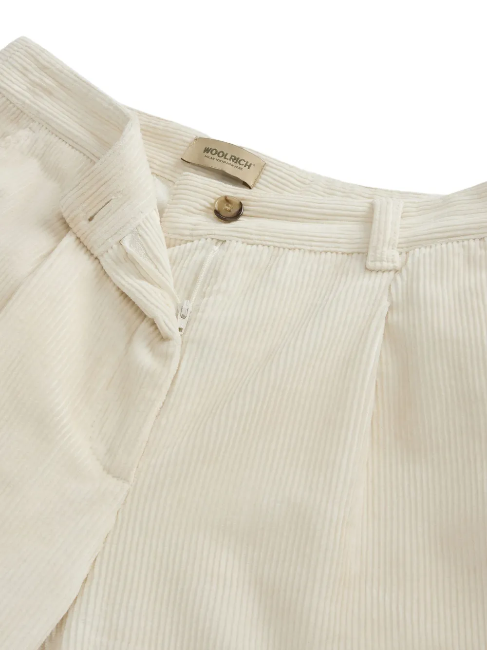 Woolrich Wide-leg Corduroy Pants In Neutral