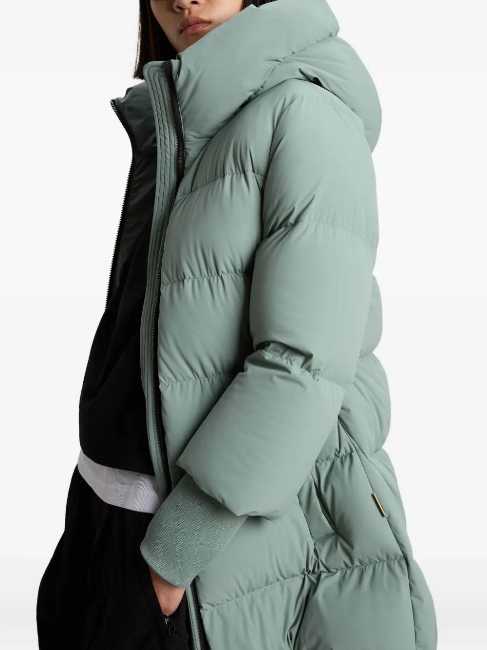 Woolrich Padded Quilted Jacket In Green