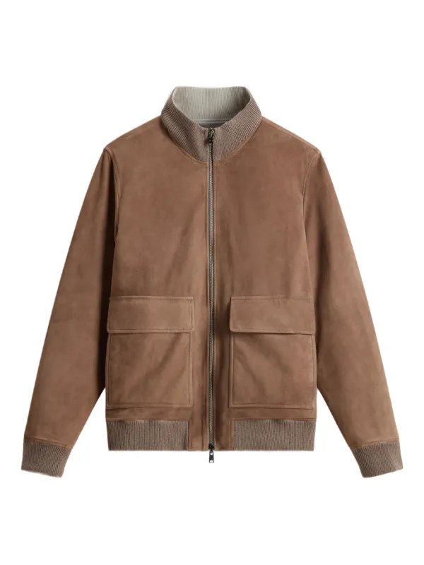 Woolrich スエード ボンバージャケット | ブラウン | FARFETCH JP