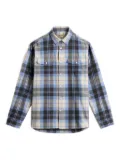 Woolrich checked pocket shirt - Blue