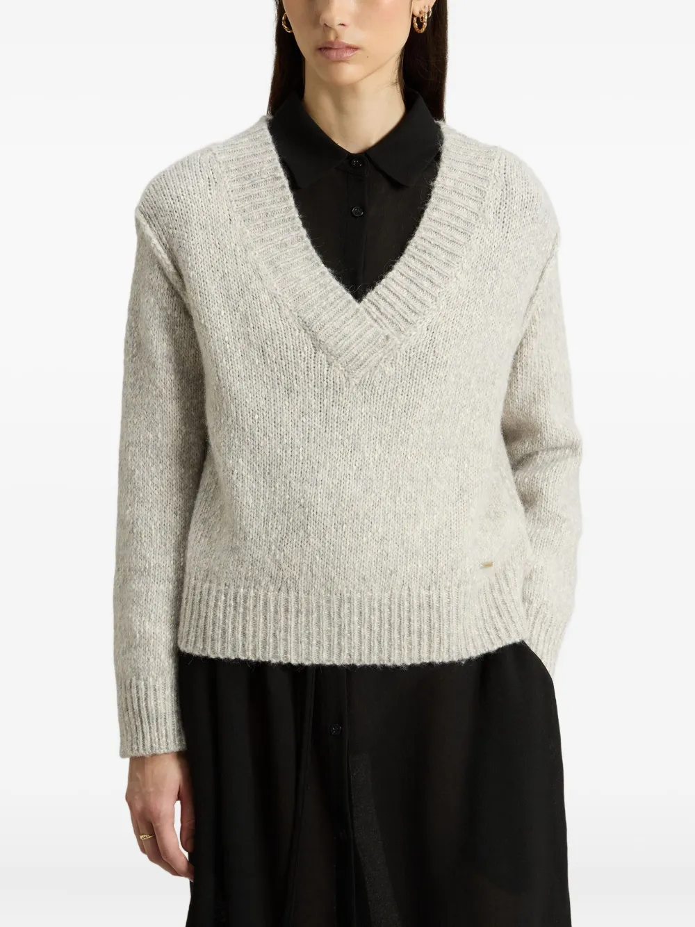 Woolrich V-neck Sweater In Neutral
