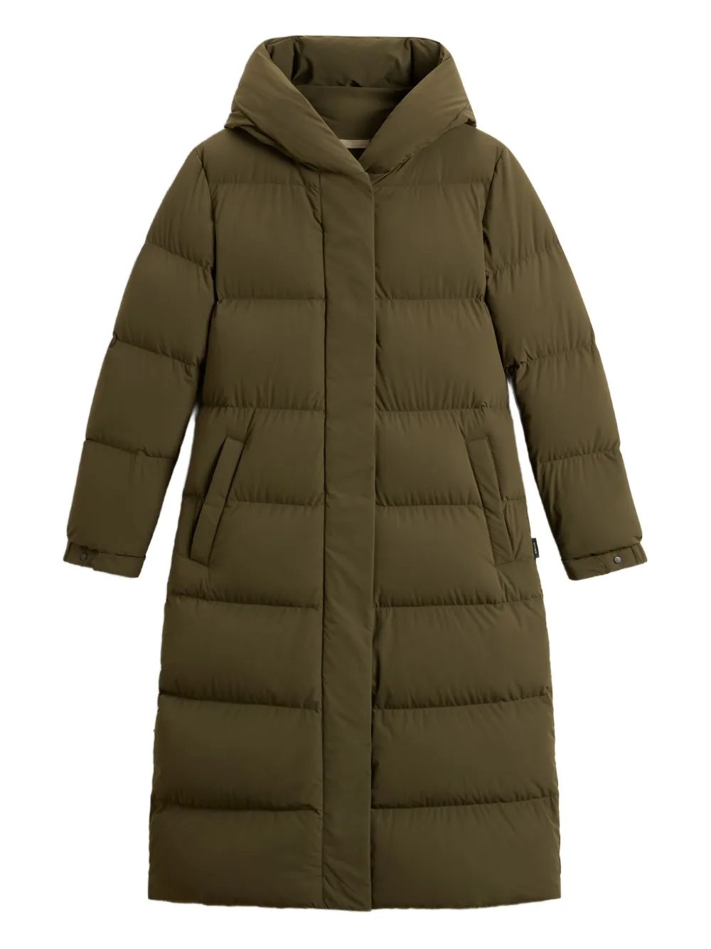 Woolrich hooded quilted zip-fastening coat | Green | Image 1