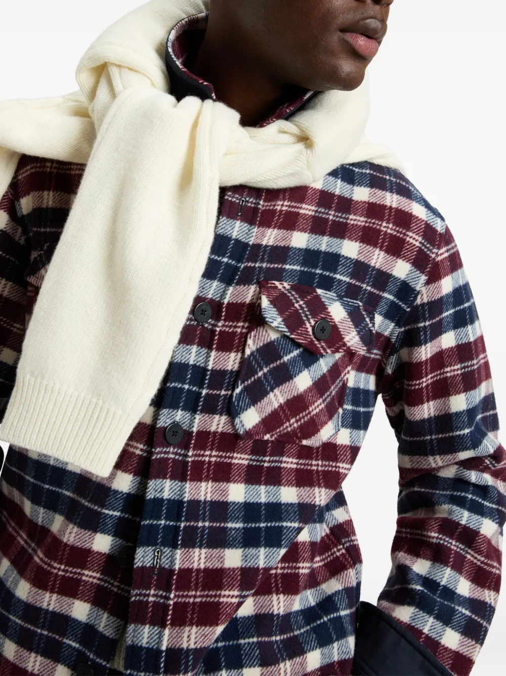 Woolrich Ranger geruit shirtjack met zak Blauw