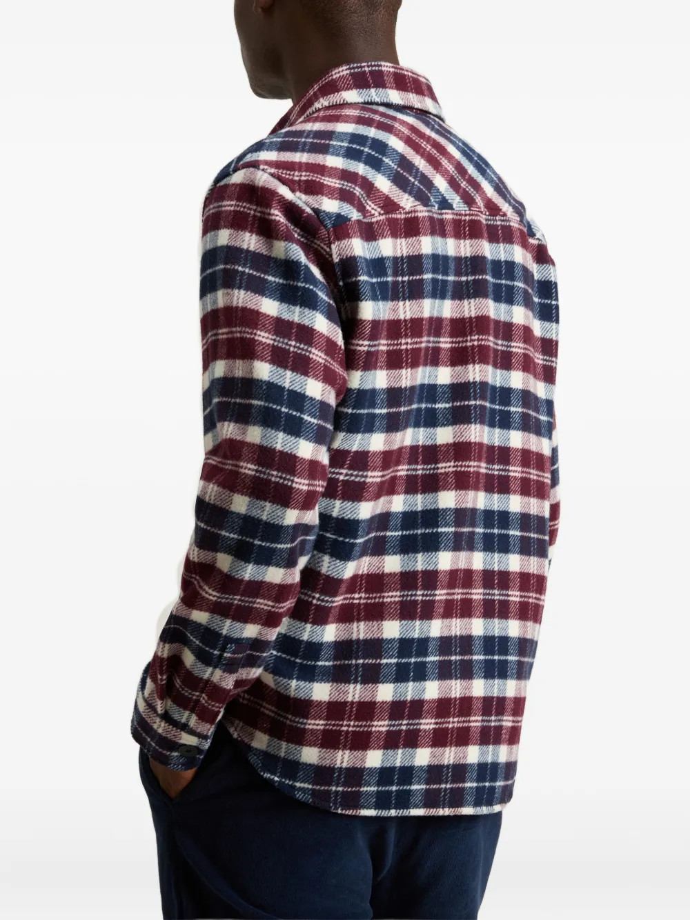 Woolrich Ranger geruit shirtjack met zak Blauw
